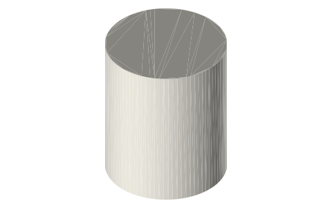 Canon RF28-70mm F2.8 IS STM lens, isometric render of a generated part