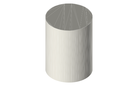 Canon RF28-70mm F2 L USM lens, isometric render of a generated part