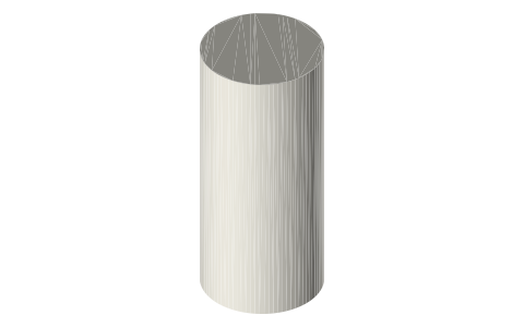 Canon RF400mm F2.8 L IS USM lens, isometric render of a generated part