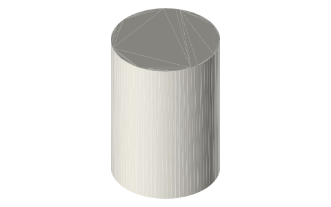 Canon RF70-200mm F4 L IS USM lens, isometric render of a generated part