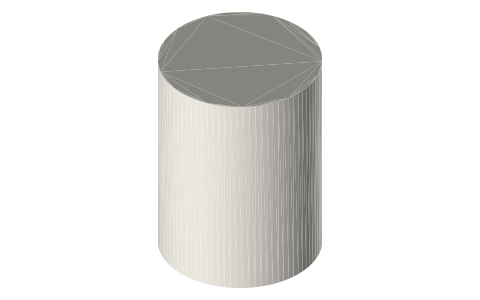 Canon RF-S55-210mm F5-7.1 IS STM lens, isometric render of a generated part