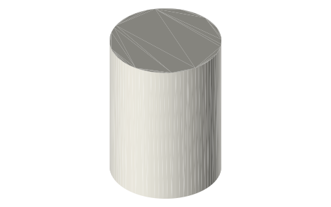 Castle Creations 1406 sensored motor (3800 kV), isometric render of a generated part