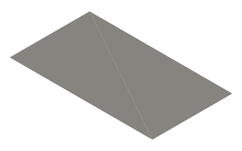 Collins X-112 aerofoil boat (Lippisch, 1963), isometric render of a generated part