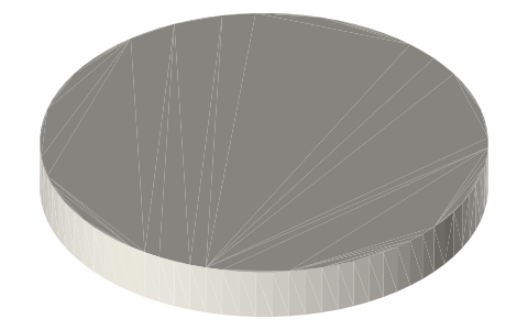 CR2430 lithium coin cell (24.5 × 3.0 mm), isometric render of a generated part