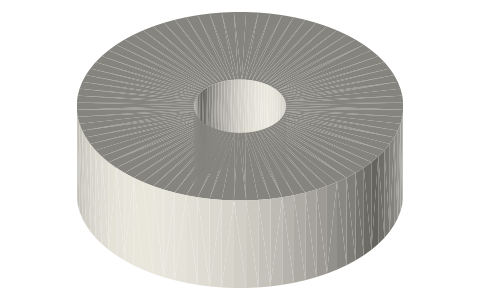 Creality PLA 1 kg spool, isometric render of a generated part