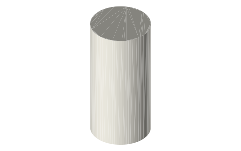 CURT 40056 trailer ball (2 in ball, 1-1/4 × 2-5/8 in shank, 10,000 lb), isometric render of a generated part