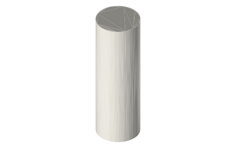 CURT 40072 trailer ball (1-7/8 in ball, 1 × 3 in shank, 3,500 lb), isometric render of a generated part