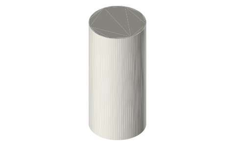 CURT 40161 trailer ball (1-7/8 in ball, 3/4 × 1-5/8 in shank, 2,000 lb), isometric render of a generated part