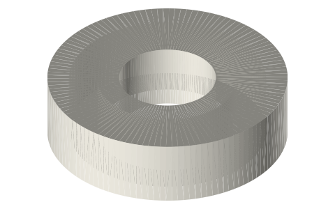 Deep-groove ball bearings, series 60, 62, 63, 68 and 69: 6000 to 6310 (ISO 15), isometric render of a generated part