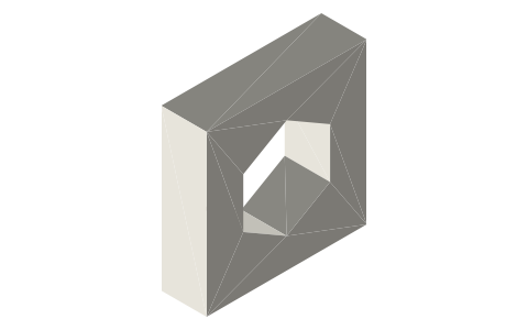 Differential screw (fine adjustment), M8×1.25 / M8×1, isometric render of a generated part