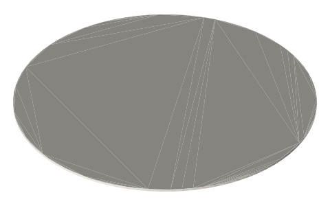 DJI 4726 FM propeller, Ø119.38 mm, isometric render of a generated part