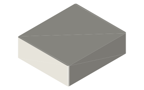 DJI Avata 2, isometric render of a generated part