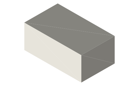 DJI Mini 2 parts list, isometric render of a generated part