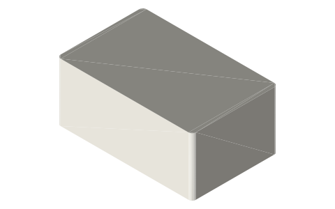 DJI Mini 4 Pro, isometric render of a generated part