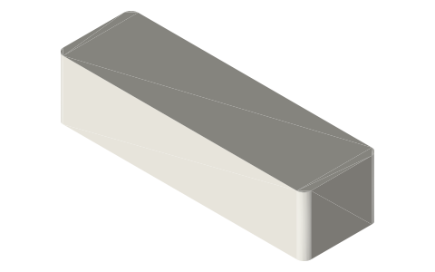 DJI Osmo Pocket 3, isometric render of a generated part