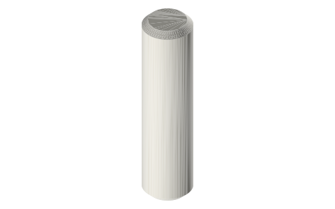 Dowel pins, 2–6 mm (ISO 2338 / DIN 6325), isometric render of a generated part
