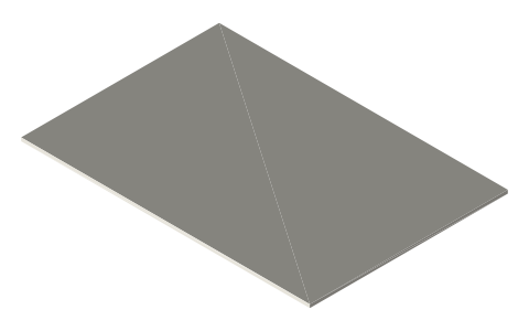 Dragon Shield Japanese Size Sleeve (for 59 × 86 mm cards), isometric render of a generated part