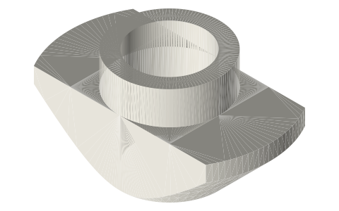 Drop-in T-nuts for 20, 30, 40, 45 mm and 1 in, 1.5 in T-slot extrusion, isometric render of a generated part