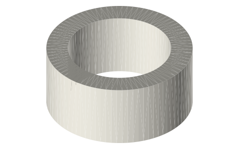 Duck colored duct tape (1265014), isometric render of a generated part