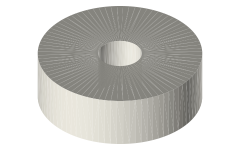 Elegoo PLA 1 kg spool, isometric render of a generated part