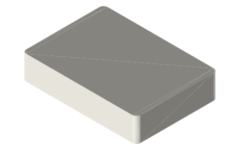 Elgato Stream Deck MK.2, isometric render of a generated part
