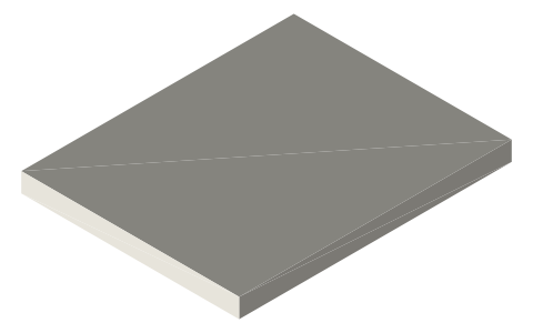 ESP32-C3 SuperMini, isometric render of a generated part