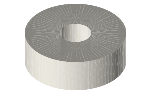 Filamentive 1 kg cardboard spool (narrow, from April 2025), isometric render of a generated part