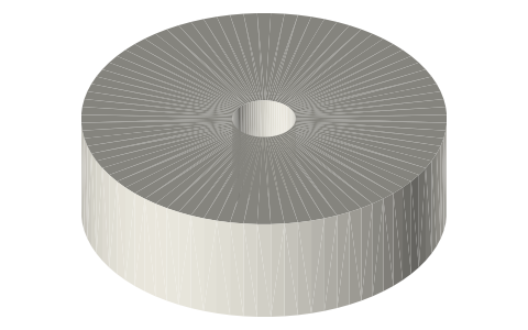 Filamentive 2.3 kg cardboard spool, isometric render of a generated part