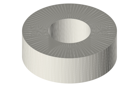 Filamentive ReFill coil (for Bambu Lab reusable spool), isometric render of a generated part