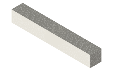 Finger splice joint (finger joint for lengthening), isometric render of a generated part