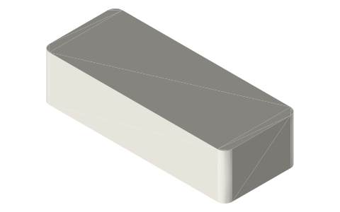 Flipper Zero, isometric render of a generated part