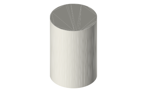 Food can size 300x407 (commonly called No. 300), isometric render of a generated part