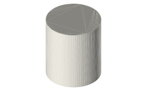 Food can size 401x411 (commonly called No. 2½), isometric render of a generated part