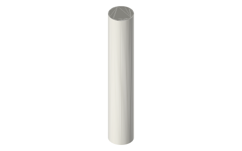Foxeer Lollipop 4 Plus 5.8 GHz antenna, SMA, 10 cm, isometric render of a generated part