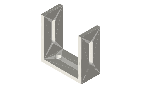 FPV camera sizes (nano 14, micro 19, mini 22, full 28 mm) and DJI O3 / O4 air unit dimensions, isometric render of a generated part