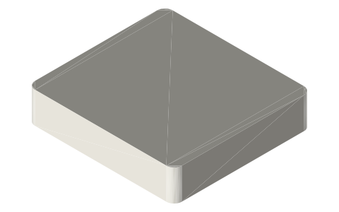 Framework Expansion Card, isometric render of a generated part