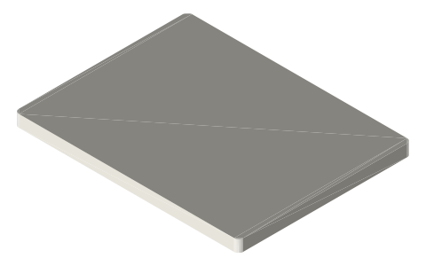 Framework Laptop 13, isometric render of a generated part