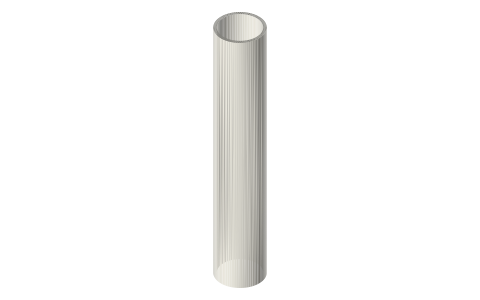 Fuji DPS graphite spinning reel seat, size 20 (DPSM20 / DPSD20), isometric render of a generated part
