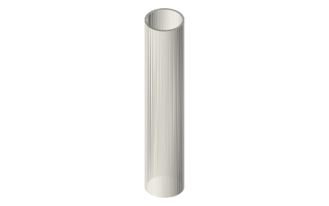 Fuji DPS graphite spinning reel seat, size 24 (DPSM24 / DPSD24), isometric render of a generated part
