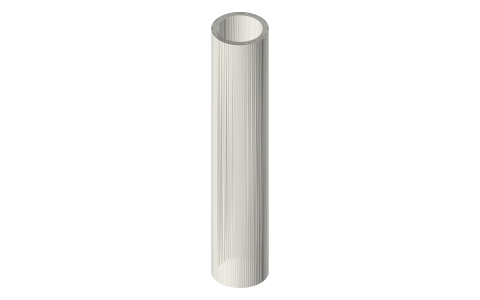 Fuji DPSH heavy graphite reel seat, size 22, isometric render of a generated part