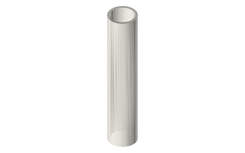 Fuji DPSH heavy graphite reel seat, size 26, isometric render of a generated part