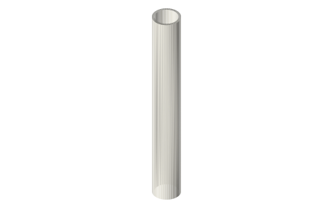 Fuji NPS ergonomic spinning reel seat, size 16 (DNPSM16), isometric render of a generated part