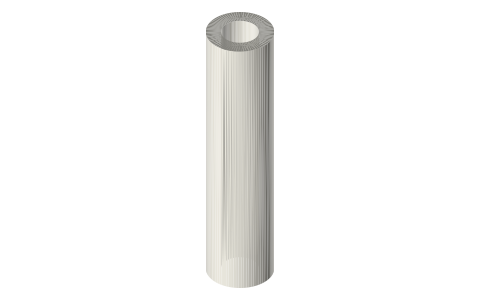 Fuji TCS trigger casting reel seat, size 16 (TCSM16), isometric render of a generated part