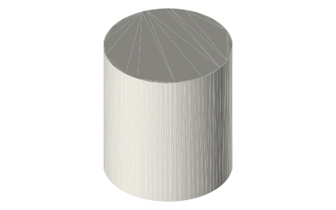 Fujifilm FUJINON XF10-24mmF4 R OIS WR lens, isometric render of a generated part