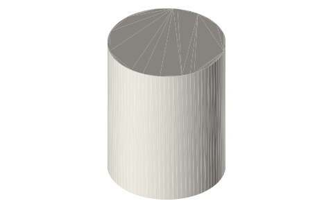 Fujifilm FUJINON XF16-55mmF2.8 R LM WR lens, isometric render of a generated part