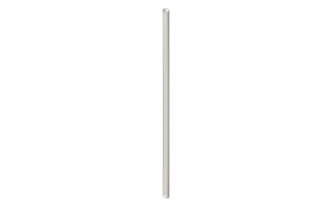 Gator RC 30 mm carbon wing tube (GC1003), isometric render of a generated part