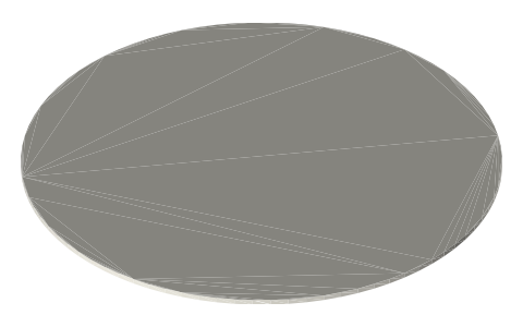 GEPRC HQProp D-T90MM propeller, Ø90 mm, isometric render of a generated part