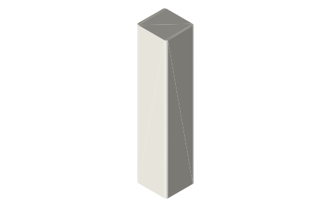 Glad ClingWrap 300 sq ft box, isometric render of a generated part