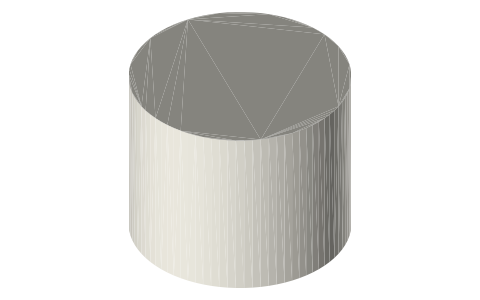 Google Home Speaker, isometric render of a generated part