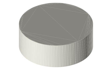 Google Nest Thermostat E, isometric render of a generated part